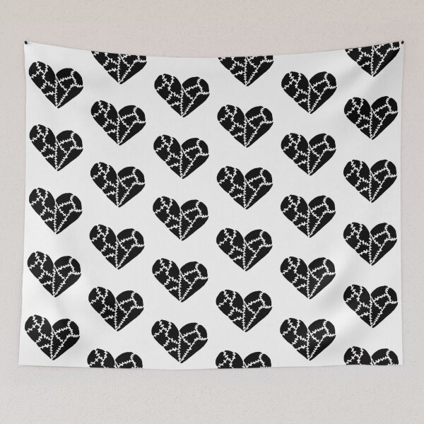 Item preview, Black Patchwork Heart designed and sold by Nealoc.