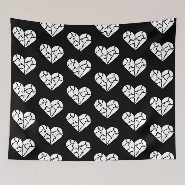 Item preview, White Patchwork Heart designed and sold by Nealoc.