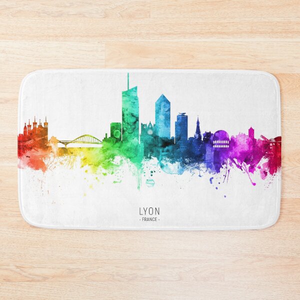 Item preview, Lyon France Skyline designed and sold by ArtPrints.
