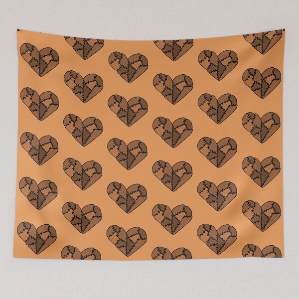 Item preview, Orange Patchwork Heart designed and sold by Nealoc.
