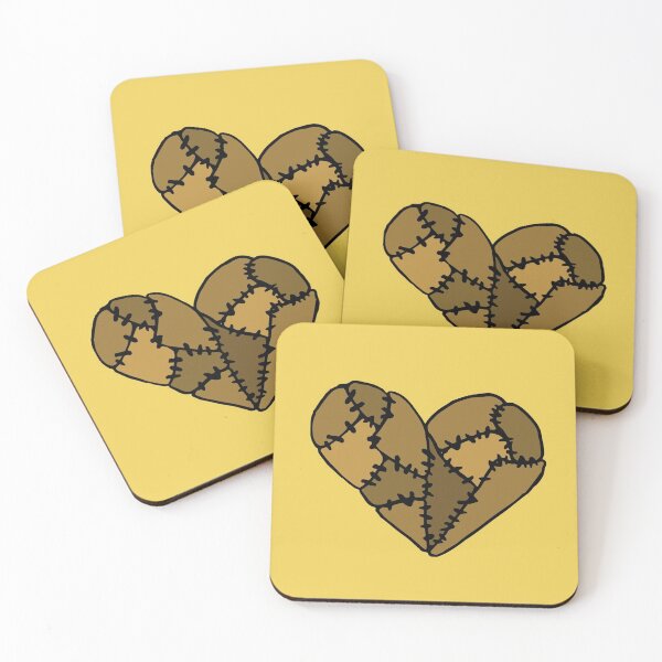 Item preview, Yellow Patchwork Heart designed and sold by Nealoc.