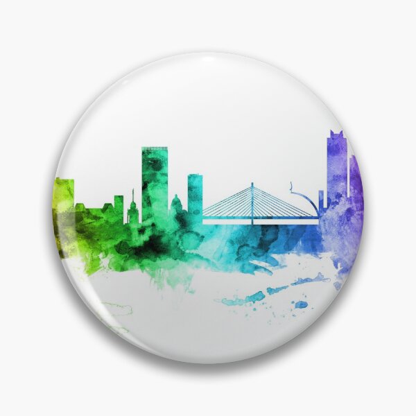 Item preview, Liege Belgium Skyline designed and sold by ArtPrints.