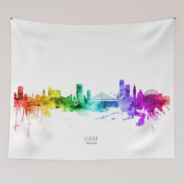 Item preview, Liege Belgium Skyline designed and sold by ArtPrints.