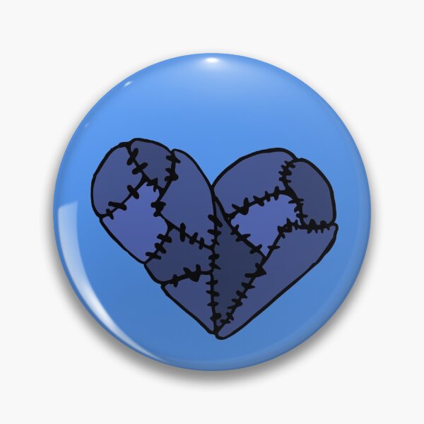 Item preview, Blue Patchwork Heart designed and sold by Nealoc.