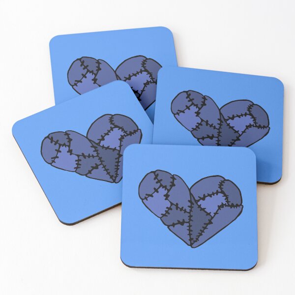Item preview, Blue Patchwork Heart designed and sold by Nealoc.