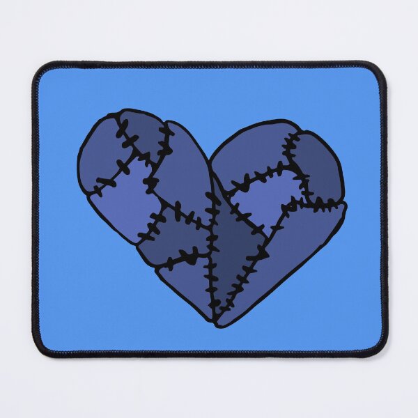 Item preview, Blue Patchwork Heart designed and sold by Nealoc.