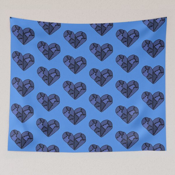 Item preview, Blue Patchwork Heart designed and sold by Nealoc.