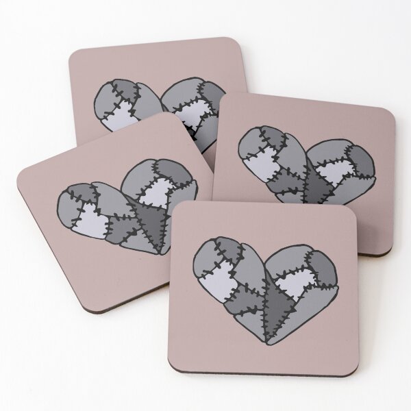 Item preview, Gray Patchwork Heart designed and sold by Nealoc.