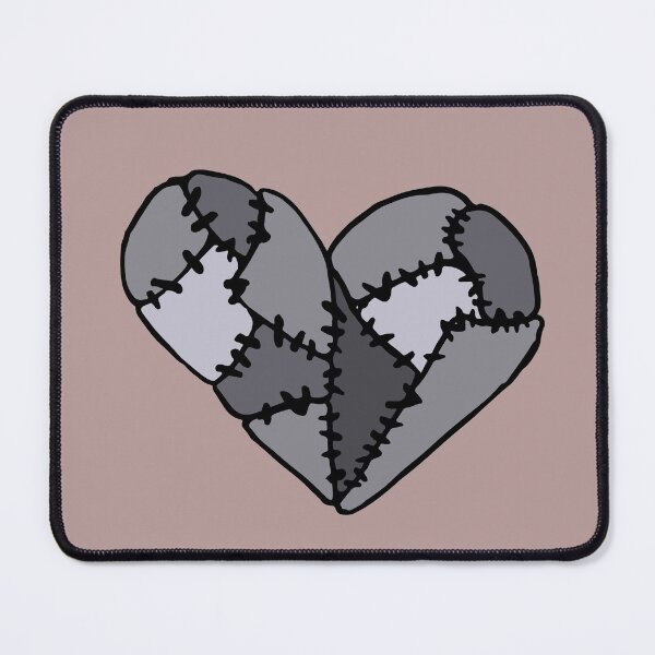 Item preview, Gray Patchwork Heart designed and sold by Nealoc.