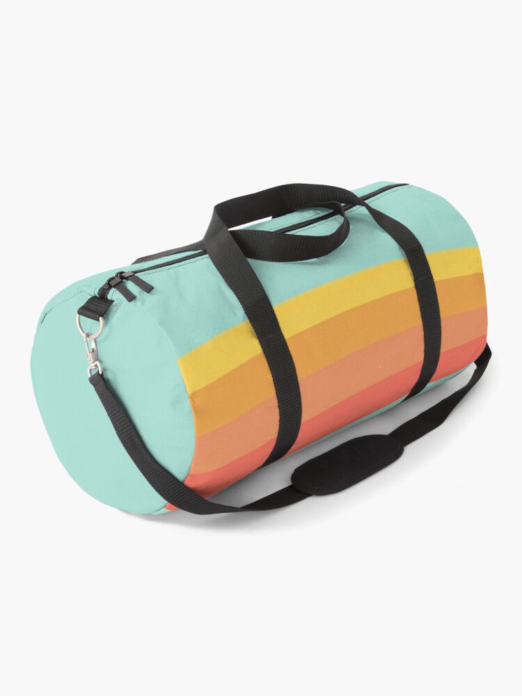 Duffle Bag, Retro rainbow designed and sold by Davida Fernandez