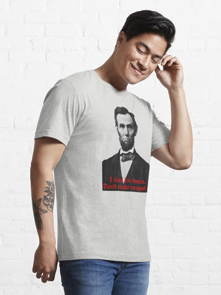 Alternate view of Abraham Lincoln's American Pride Essential T-Shirt