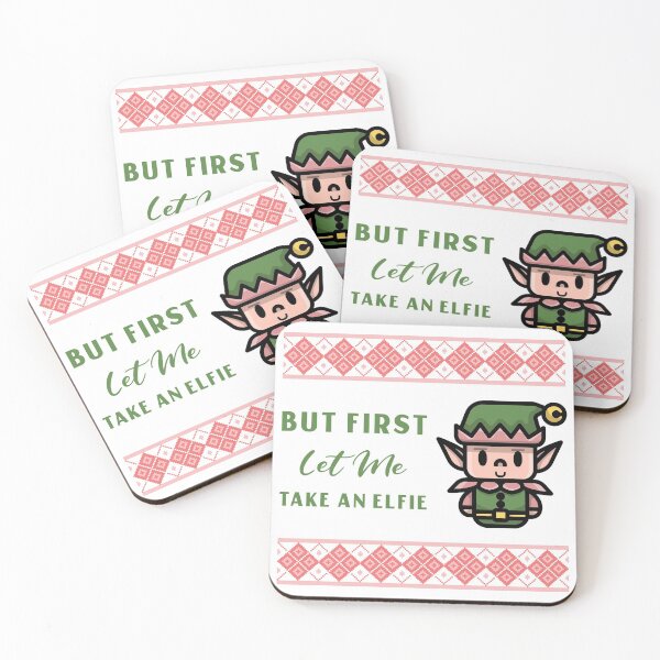 Item preview, But First Elfie - Christmas Shirt  designed and sold by buylove.