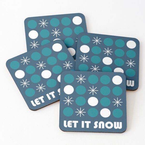 Item preview, Let It Snow, Bauhaus Inspired Abstract Snow Pattern designed and sold by D-Spot Shop.