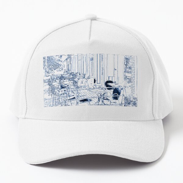 ink, drawing, streets Baseball Cap