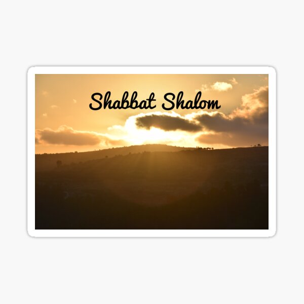 Shabbat Shalom from Jerusalem Meme Sticker