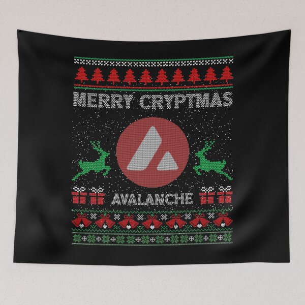 Item preview, Ugly Sweater Avalanche AVAX Coin Merry Cryptmas Christmas Crypto Token Cryptocurrency Blockchain Wallet designed and sold by AriellaGross.