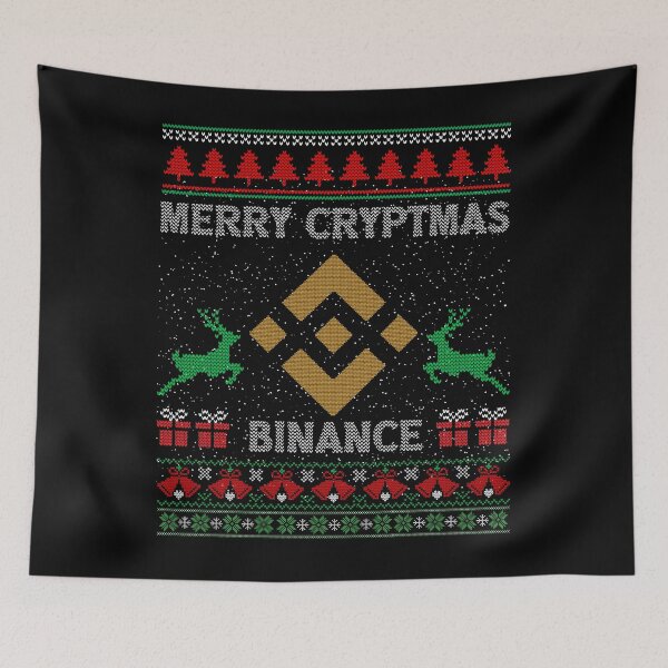 Item preview, Ugly Sweater Binance BNB Coin Merry Cryptmas Christmas Crypto Token Cryptocurrency Blockchain Wallet designed and sold by AriellaGross.