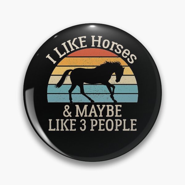 Artikelvorschau, Lustiger Vintage-Pferdeliebhaber, ich mag Pferde und mag vielleicht 3 Leute entworfen und verkauft von AEOPIN.