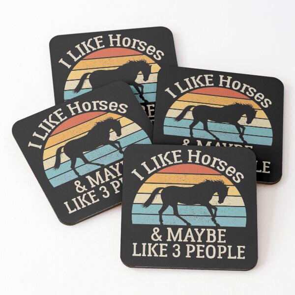 Item preview, Funny vintage Horse Lover, I Like Horses and Maybe Like 3 People designed and sold by AEOPIN.