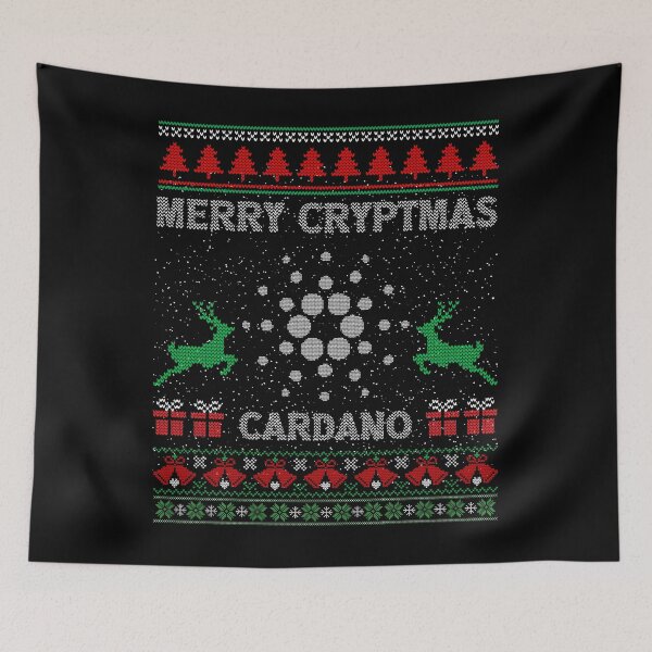 Item preview, Ugly Sweater Cardano ADA Coin Merry Cryptmas Christmas Crypto Token Cryptocurrency Blockchain Wallet designed and sold by AriellaGross.
