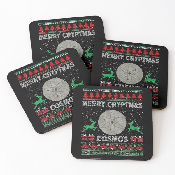 Item preview, Ugly Sweater Cosmos ATOM Coin Merry Cryptmas Christmas Crypto Token Cryptocurrency Blockchain Wallet designed and sold by AriellaGross.