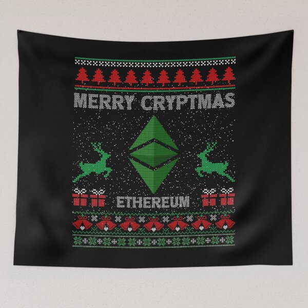 Item preview, Ugly Sweater Ethereum Classic ETH Coin Merry Cryptmas Christmas Crypto Token Cryptocurrency Blockchain Wallet designed and sold by AriellaGross.