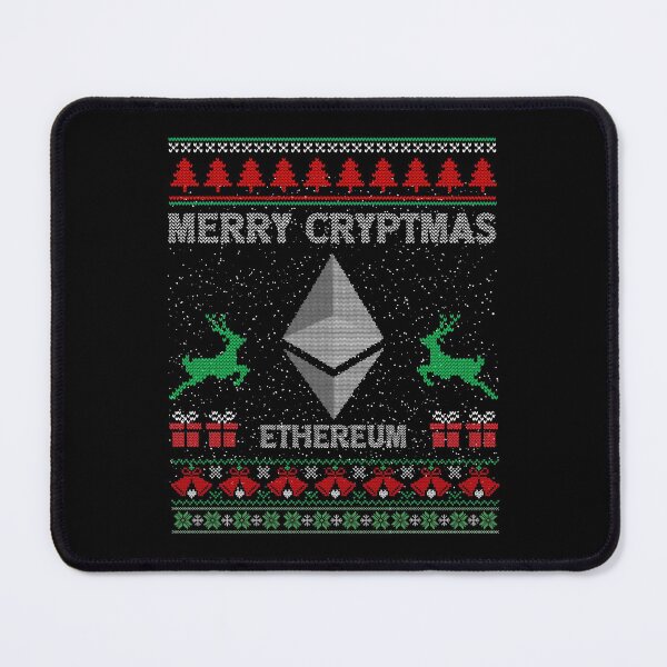 Item preview, Ugly Sweater Ethereum ETH Coin Merry Cryptmas Christmas Crypto Token Cryptocurrency Blockchain Wallet designed and sold by AriellaGross.