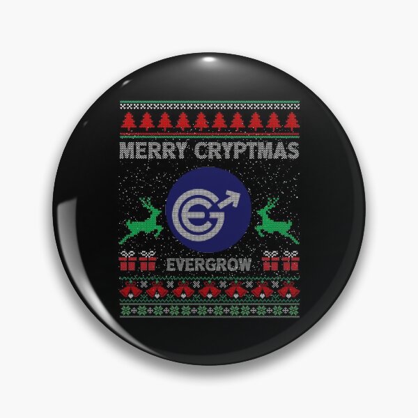 Item preview, Ugly Sweater Evergrow EGC Coin Merry Cryptmas Christmas Crypto Token Cryptocurrency Blockchain Wallet designed and sold by AriellaGross.