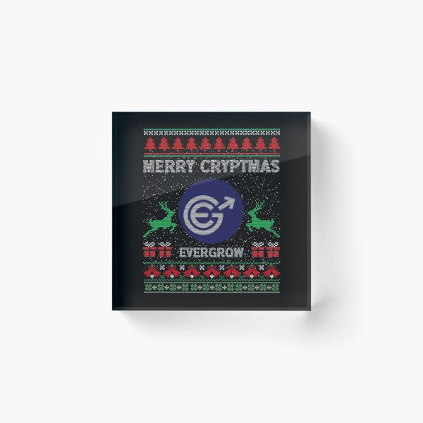 Item preview, Ugly Sweater Evergrow EGC Coin Merry Cryptmas Christmas Crypto Token Cryptocurrency Blockchain Wallet designed and sold by AriellaGross.