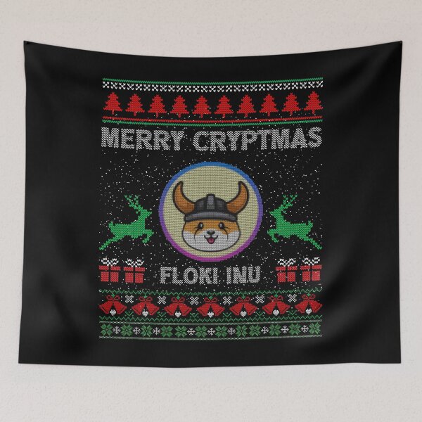 Item preview, Ugly Sweater Floki Inu Coin Merry Cryptmas Christmas Crypto Token Floki Army Cryptocurrency Blockchain Wallet designed and sold by AriellaGross.
