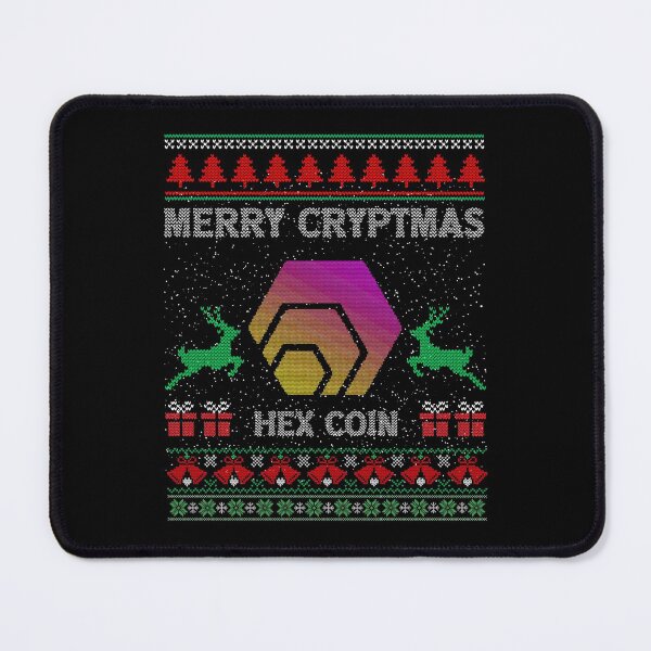 Item preview, Ugly Sweater HEX Coin Merry Cryptmas Christmas Crypto Token Cryptocurrency Blockchain Wallet designed and sold by AriellaGross.