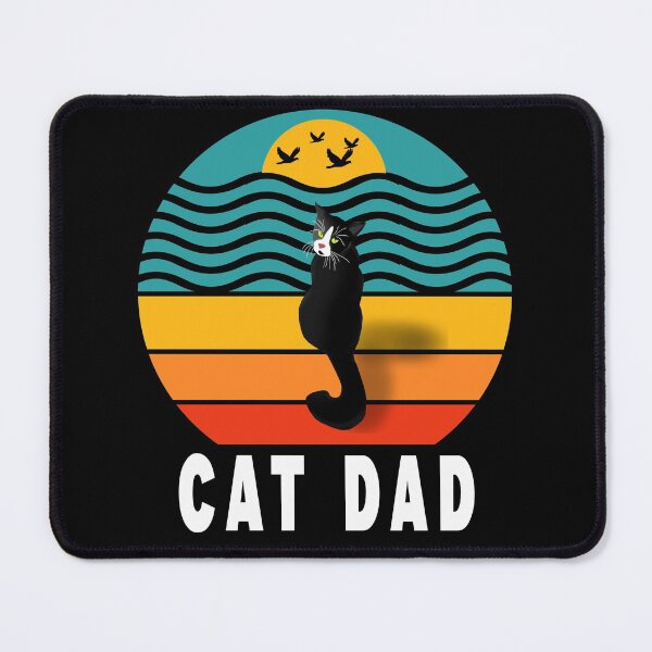 Item preview, vintage funny cat retro best cat dad ever designed and sold by Art-by-da.