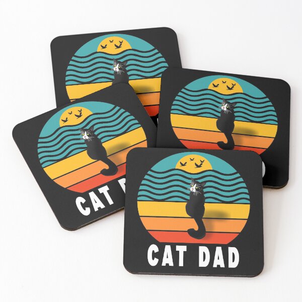 Item preview, vintage funny cat retro best cat dad ever designed and sold by Art-by-da.