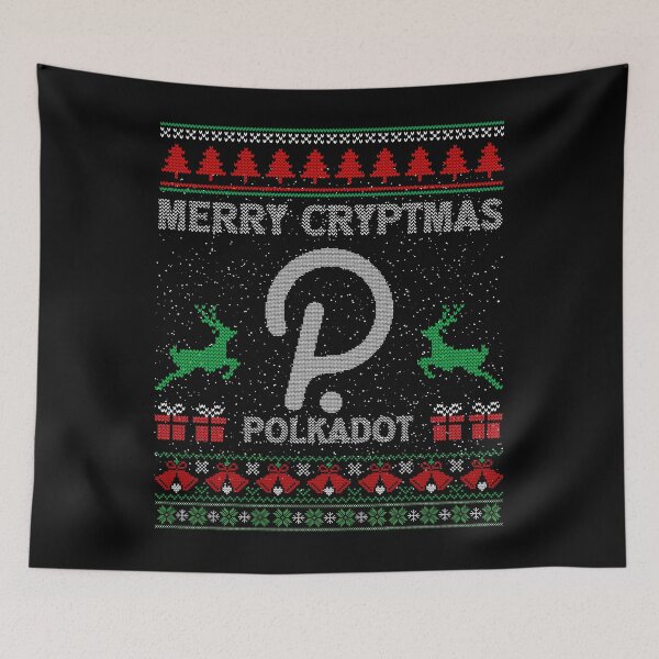 Item preview, Ugly Sweater Polkadot DOT Coin Merry Cryptmas Christmas Crypto Token Cryptocurrency Blockchain Wallet designed and sold by AriellaGross.