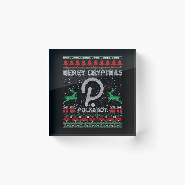 Item preview, Ugly Sweater Polkadot DOT Coin Merry Cryptmas Christmas Crypto Token Cryptocurrency Blockchain Wallet designed and sold by AriellaGross.