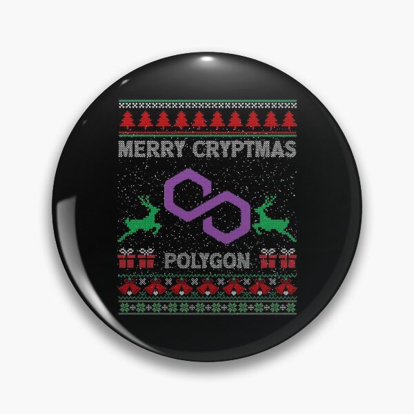 Item preview, Ugly Sweater Polygon Matic Coin Merry Cryptmas Christmas Crypto Token Cryptocurrency Blockchain Wallet designed and sold by AriellaGross.