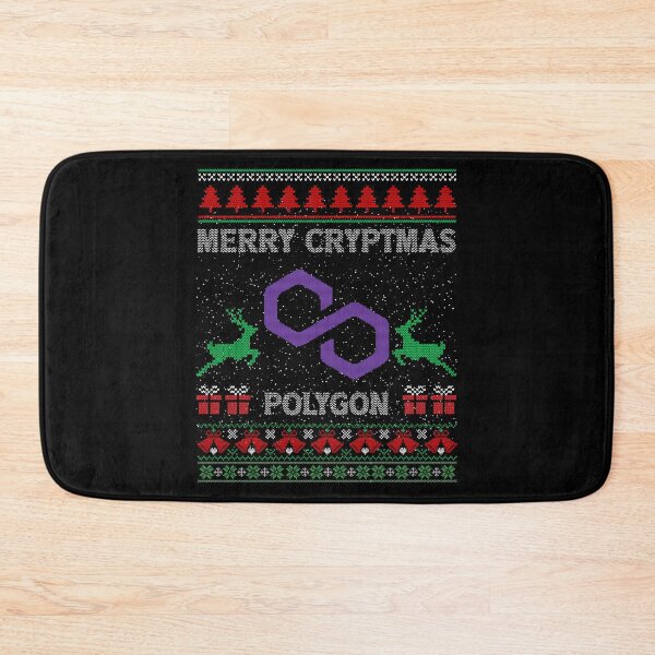 Item preview, Ugly Sweater Polygon Matic Coin Merry Cryptmas Christmas Crypto Token Cryptocurrency Blockchain Wallet designed and sold by AriellaGross.