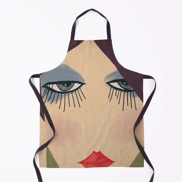 Item preview, Long Lashes and Red Lips, Art Deco Portrait designed and sold by KEnzPhotography.
