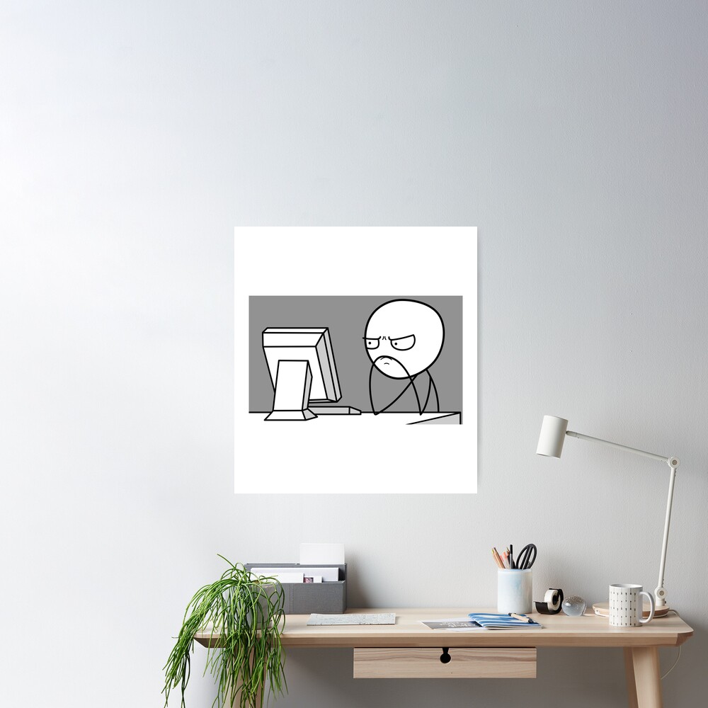 Computer Guy Meme Hardcover Journal for Sale by FunnyThings01