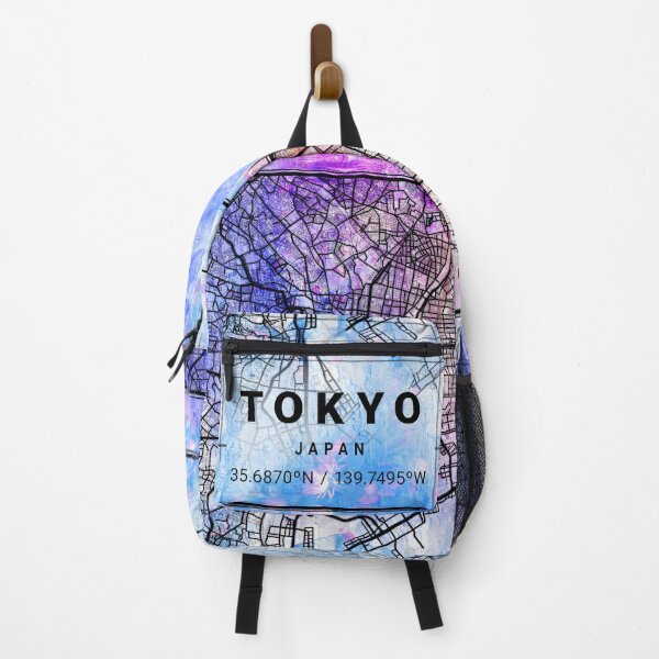 Item preview, Tokyo Japan Watercolor Map Rainbow designed and sold by Simplyy Unique.
