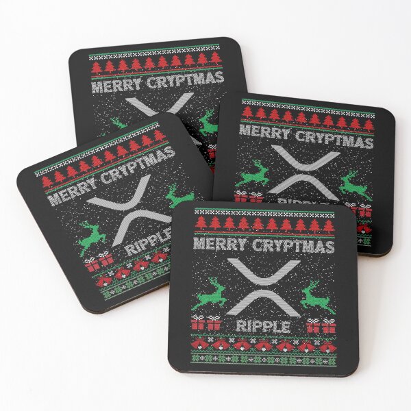 Item preview, Ugly Sweater Ripple XRP Coin Merry Cryptmas Christmas Crypto Token Cryptocurrency Blockchain Wallet designed and sold by AriellaGross.