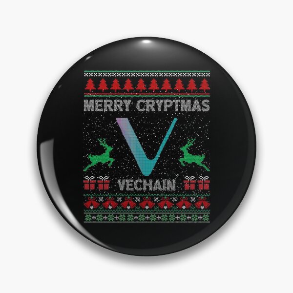 Item preview, Ugly Sweater Vechain VET Coin Merry Cryptmas Christmas Crypto Token Cryptocurrency Blockchain Wallet designed and sold by AriellaGross.