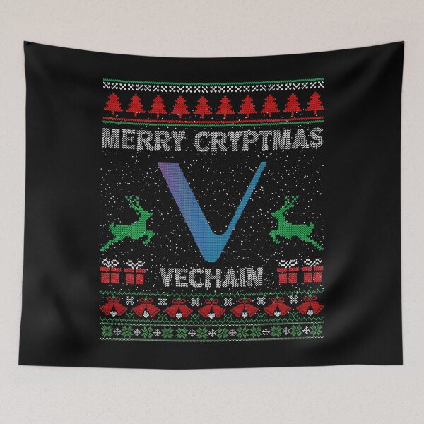 Item preview, Ugly Sweater Vechain VET Coin Merry Cryptmas Christmas Crypto Token Cryptocurrency Blockchain Wallet designed and sold by AriellaGross.