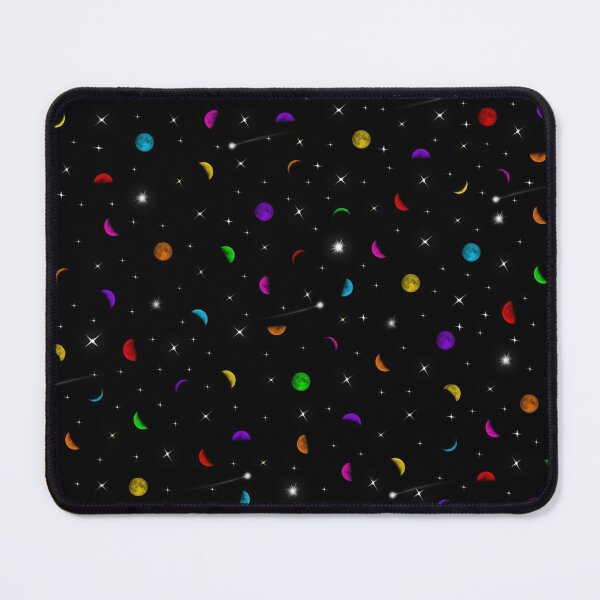 Item preview, Rainbow Moons and Stars Pattern designed and sold by DoggoTankDesign.