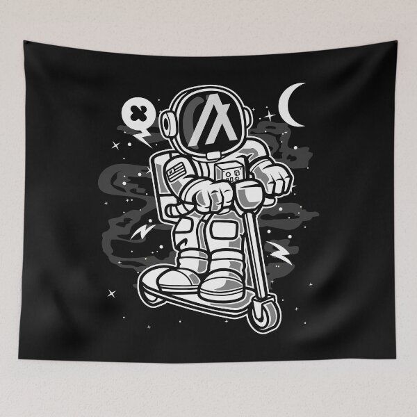 Item preview, Astronaut Scooter Algorand ALGO Coin To The Moon Crypto Token Blockchain Cryptocurrency Wallet designed and sold by JaxonBrown.