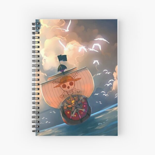 Pastele One Piece Film Red Anime Custom Spiral Notebook Ruled Line