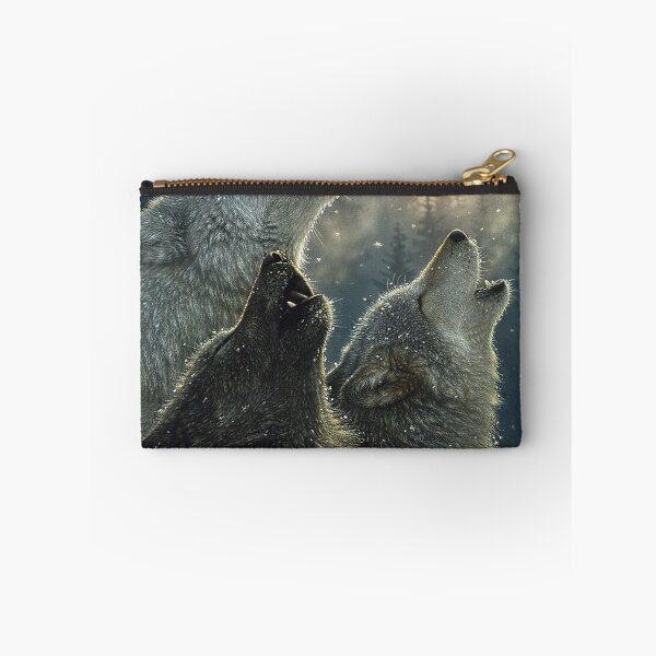 Item preview, Three Wolves Howling at the Moon - Wolf Lover designed and sold by ScottSlade.