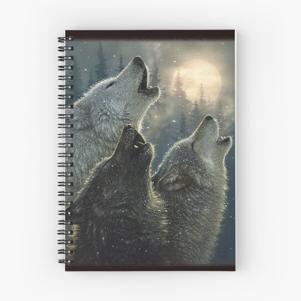 Item preview, Three Wolves Howling at the Moon - Wolf Lover designed and sold by ScottSlade.
