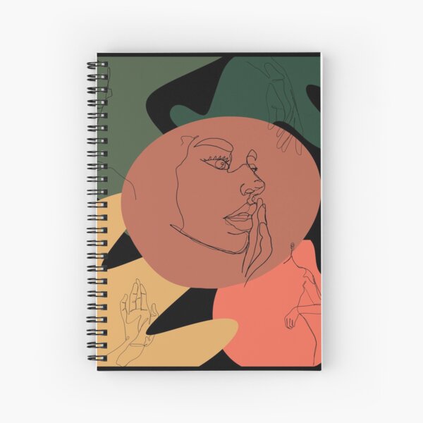 Abstract Silhouette Spiral Notebook