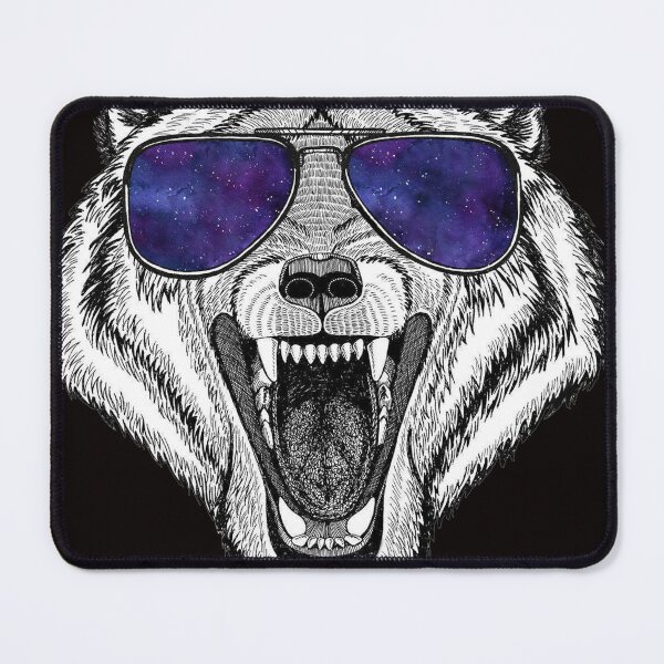 Item preview, Wolf in Retro Sunglass Frame, Wolves Lover designed and sold by ScottSlade.